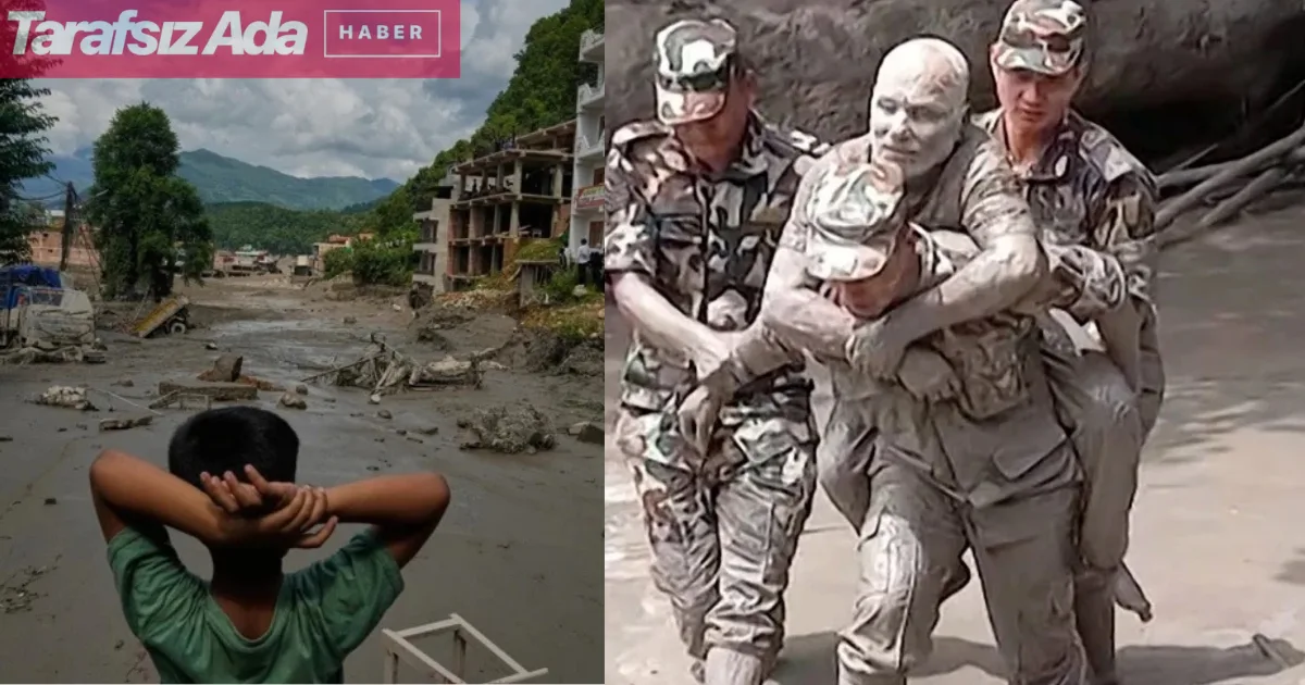NEPAL’DE GÖKYÜZÜNDEN GELEN TSUNAMİ VADİYİ YUTTU